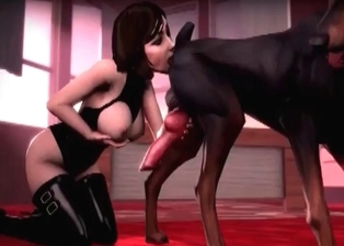 Rimjob for my lovely black doggy