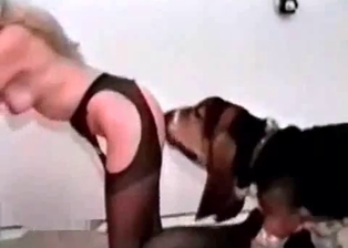 Desirable loose woman gets in a hardcore zoo XXX porn