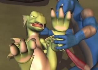 Scalie porn with foot fetish furry fucking
