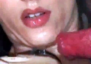 Dog with big cock cums in mouth